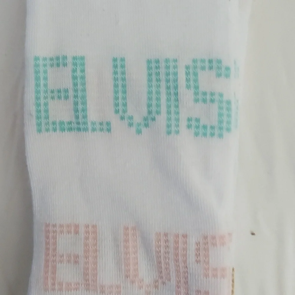 Lot 4 Pair ELVIS Presley Crazy Socks  Crew Graphic Prints NEW One Size 7-12